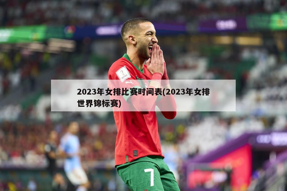 2023年女排比赛时间表(2023年女排世界锦标赛)
